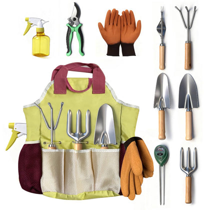 Wanderroot 10-piece tool set with moisture meter for accurate soil checks.