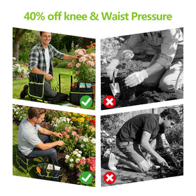 Wanderroot kneeler with tote bag that doubles as a seat cover to stay clean.