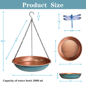 WANGIRO metal hanging design is easy to install and clean.