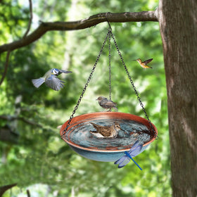 WANGIRO outdoor bird feeder and bath combo enhances wildlife.