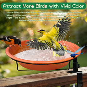 WANGIRO removable-bowl bird bath enables easy cleaning and quick refills at home.