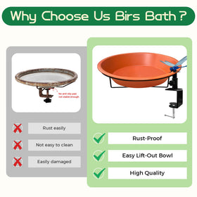 WANGIRO rust-proof metal construction resists corrosion and fading for year-round outdoor use.