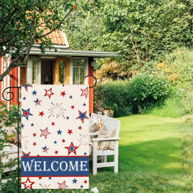 WangLiang garden flag hung on doorway or yard for seasonal charm.