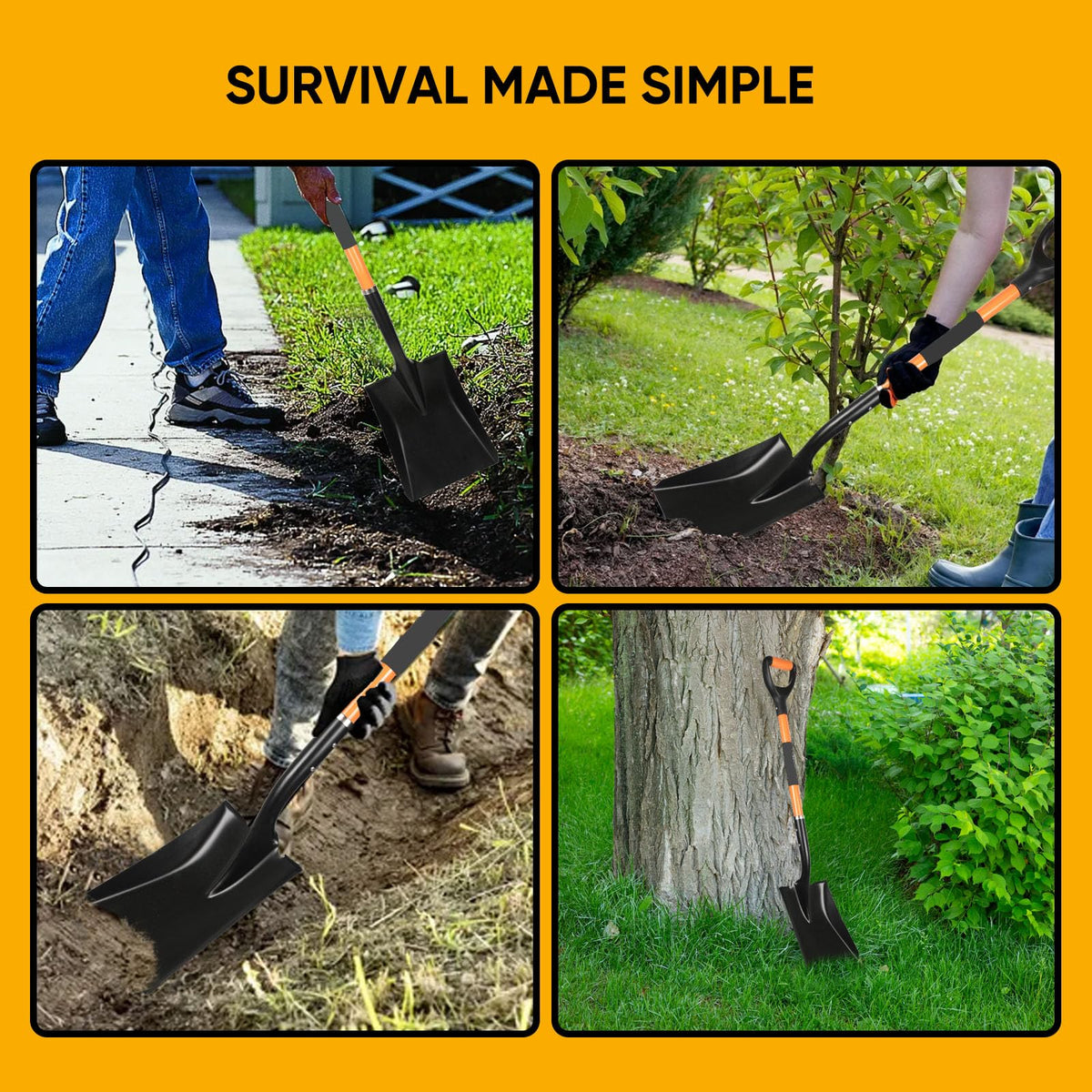Wangyanhao flat shovel ideal for lawn edging and transplanting small plants.