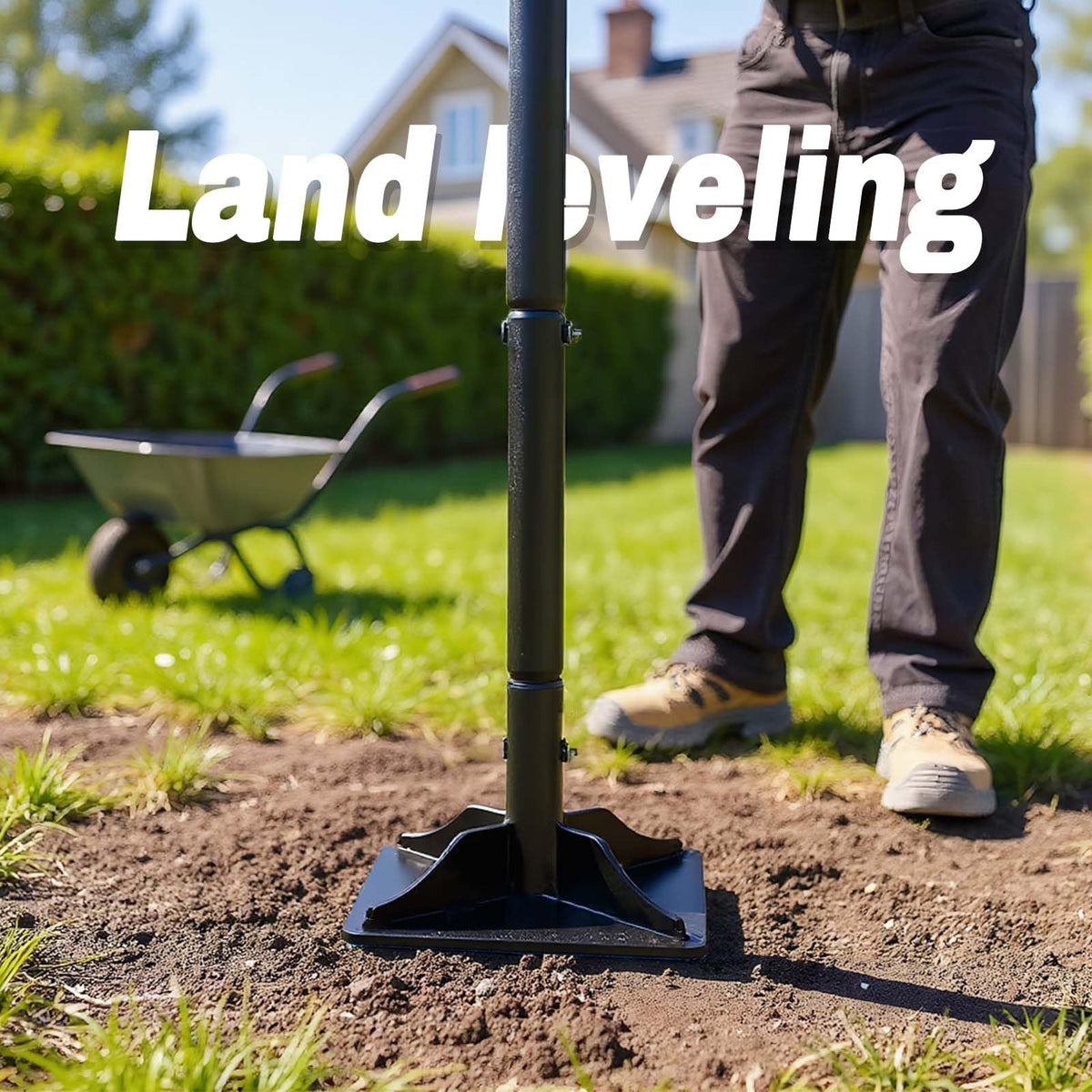 Wangyanxi77 ground compactor in durable steel resists bending for tough landscaping tasks