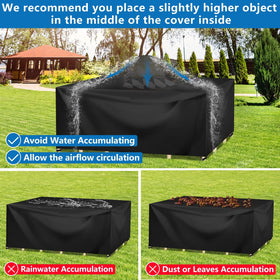 Wanocean folded cover fits neatly in its storage bag