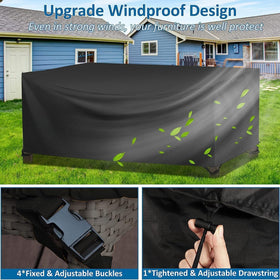 Wanocean windproof strap anchors cover in windy weather