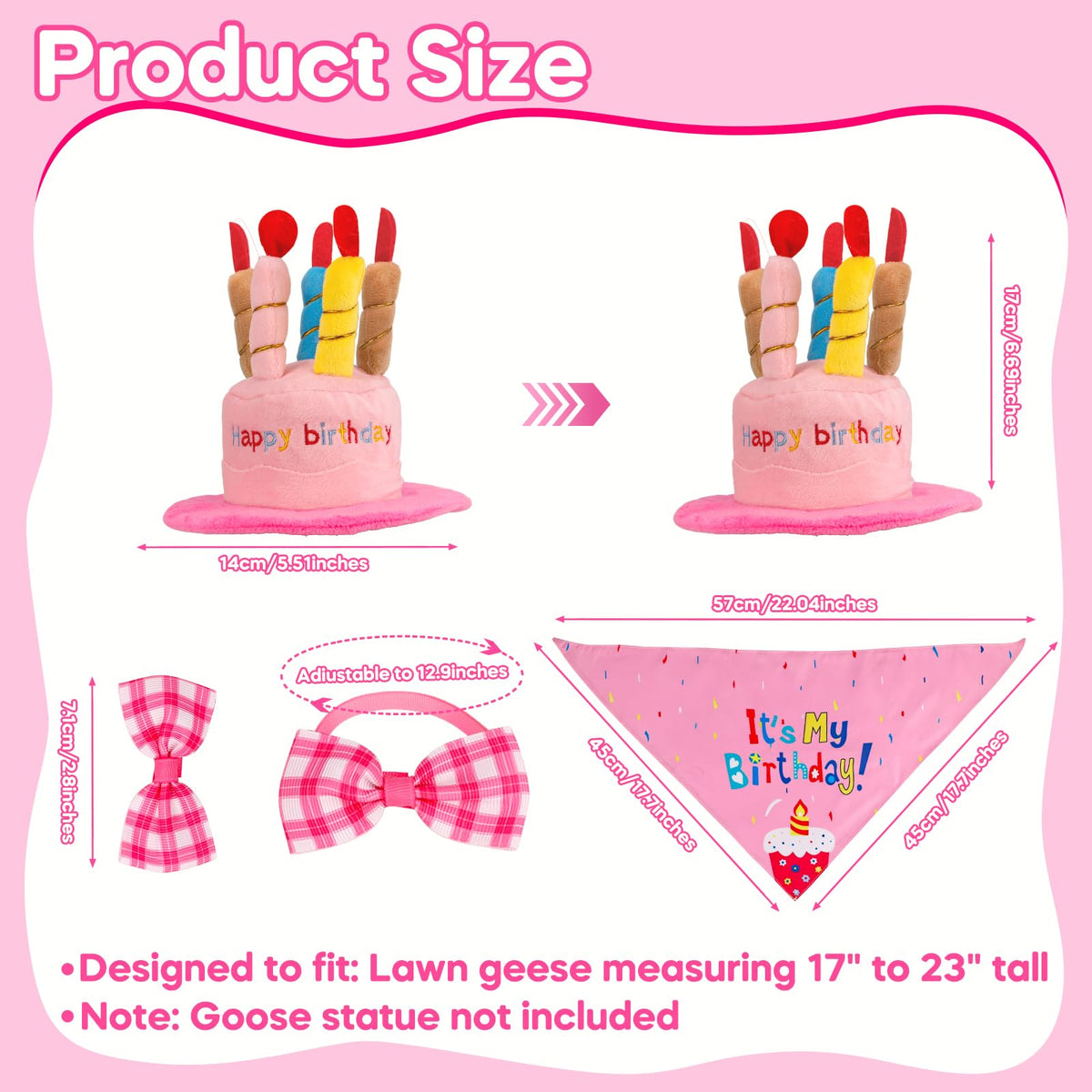 Wanocean goose outfit pink bow-tie highlights party-ready look and photos