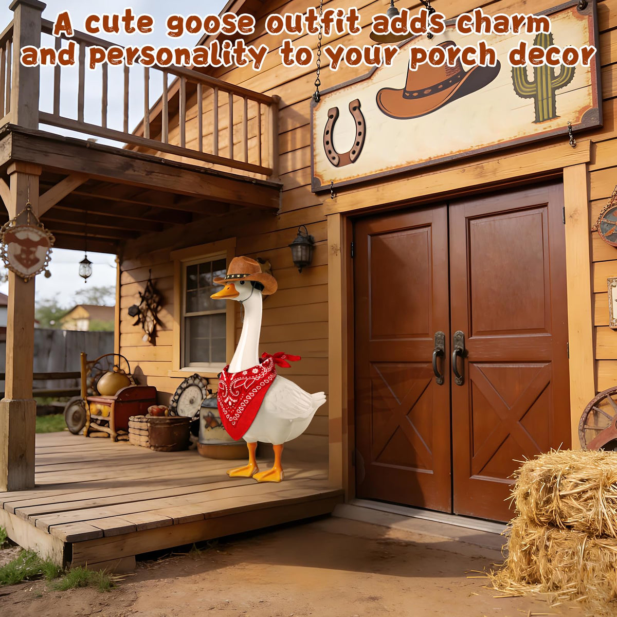Wanocean porch goose costume set designed for 17–23 inch geese.