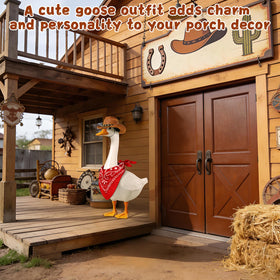 Wanocean porch goose costume set designed for 17–23 inch geese.