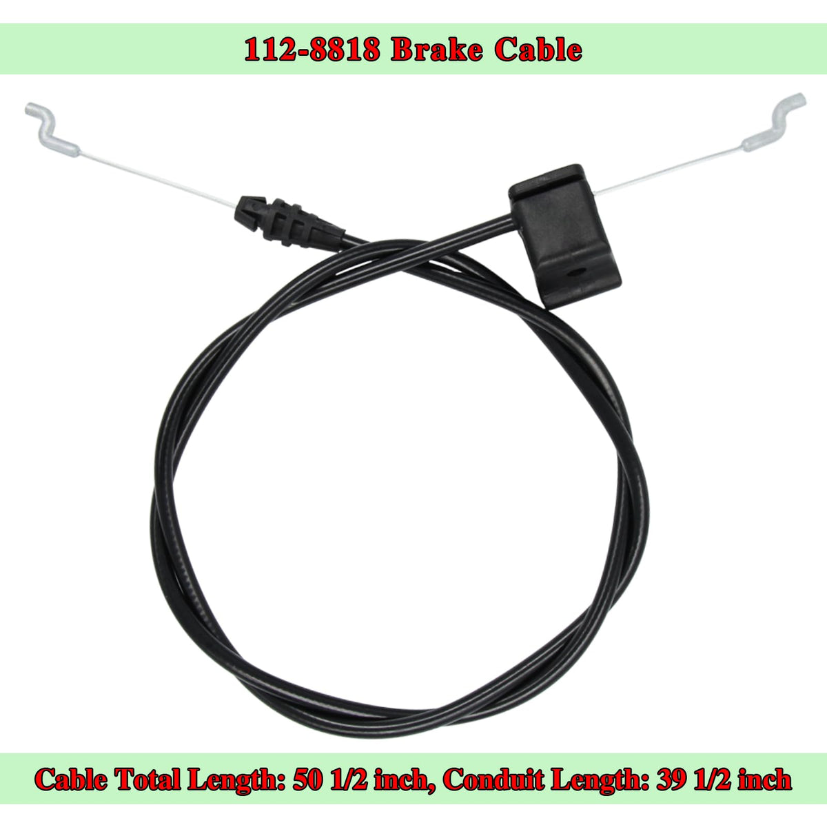 Wanotine 112-8818 brake cable for Recycler Toro models, easy replacement.