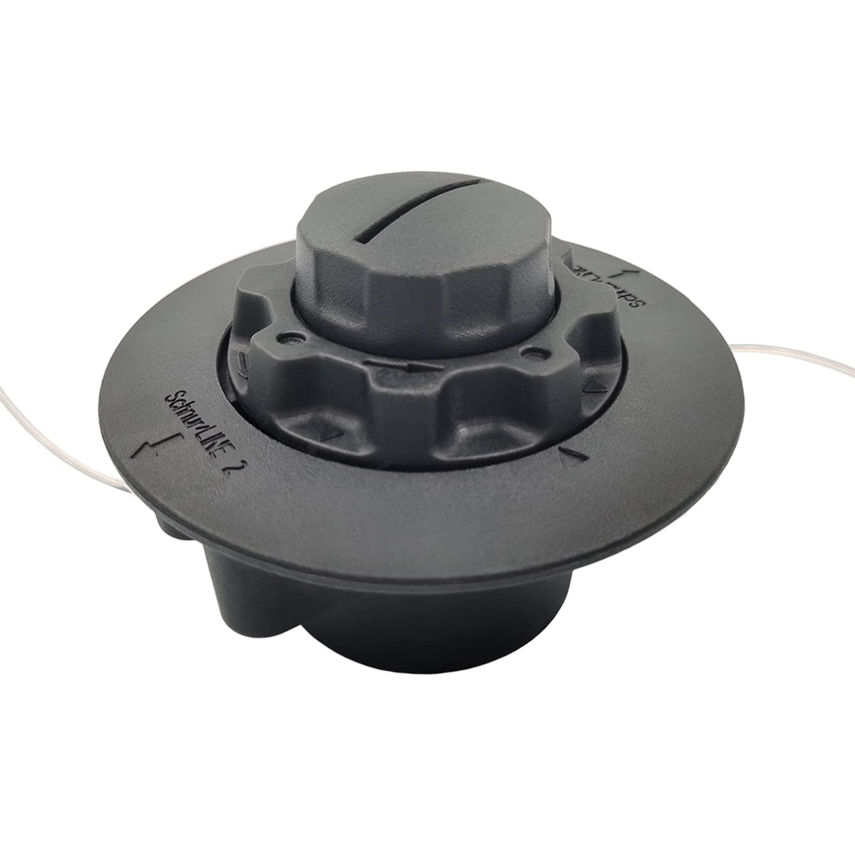 Wanotine C5-2 trimmer head front view on Stihl FS38 for quick replacement