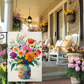 Wanpluml outdoor flag displayed on a stand for porch or patio