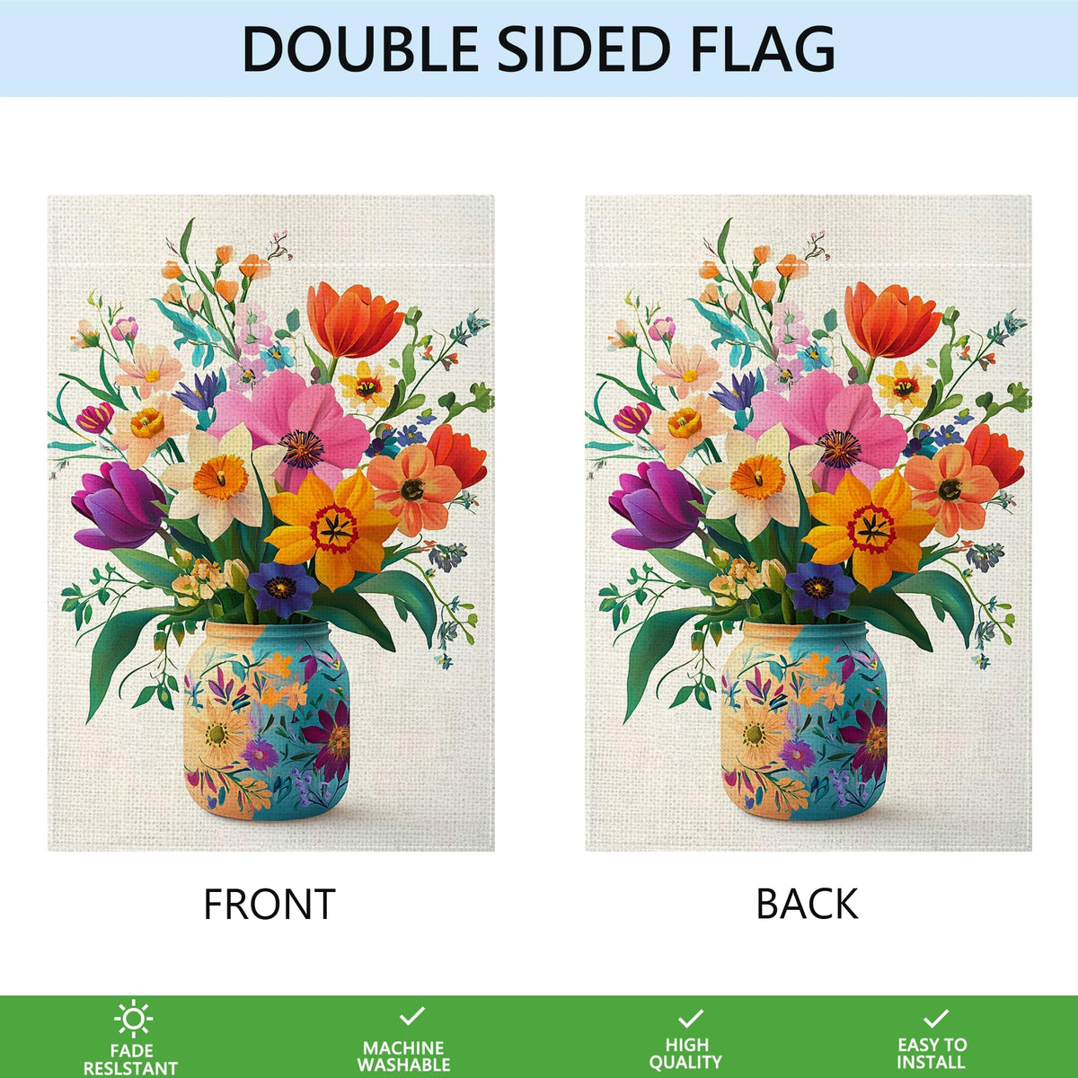 Wanpluml spring gift flag for neighbors who love outdoor decor