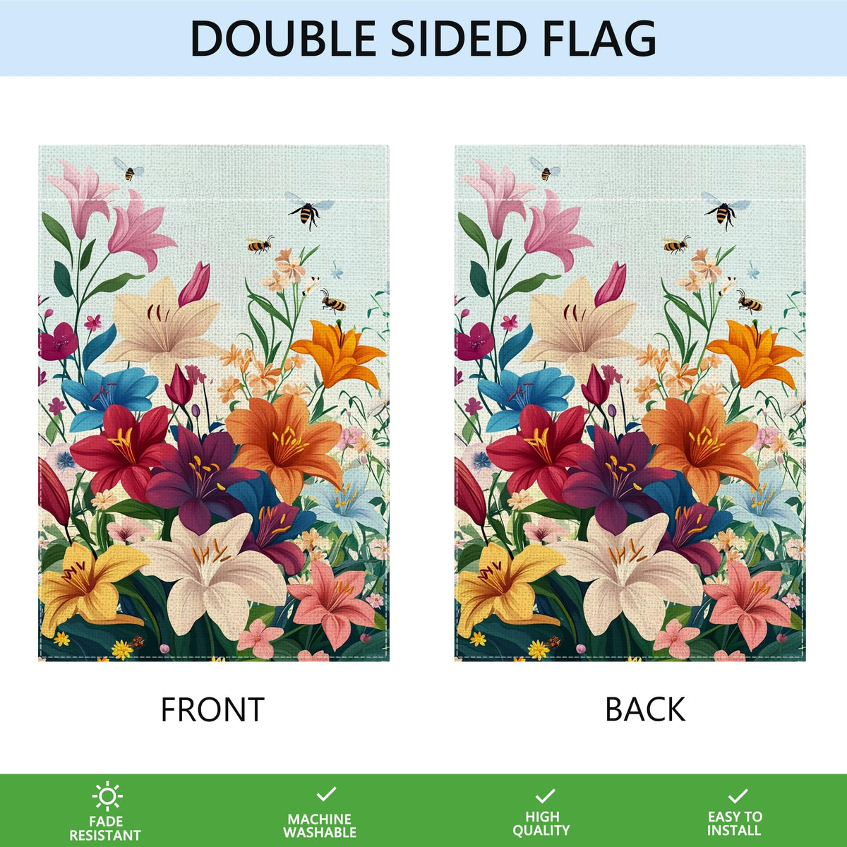 Wanpluml bright seasonal flag makes a thoughtful gift for garden lovers