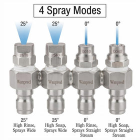 WANPRECL JRod nozzle 0040 high soap 0-degree for stubborn grime