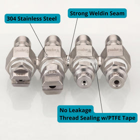 WANPRECL JRod nozzle 2540 25-degree wide spray for large areas