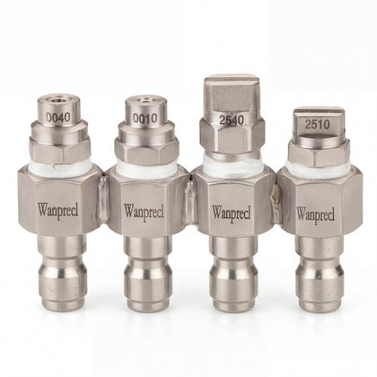  WANPRECL JRod nozzle kit overview showing versatile cleaning setup