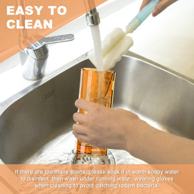 Wanqueen cleaning brush included with traps for easy maintenance.