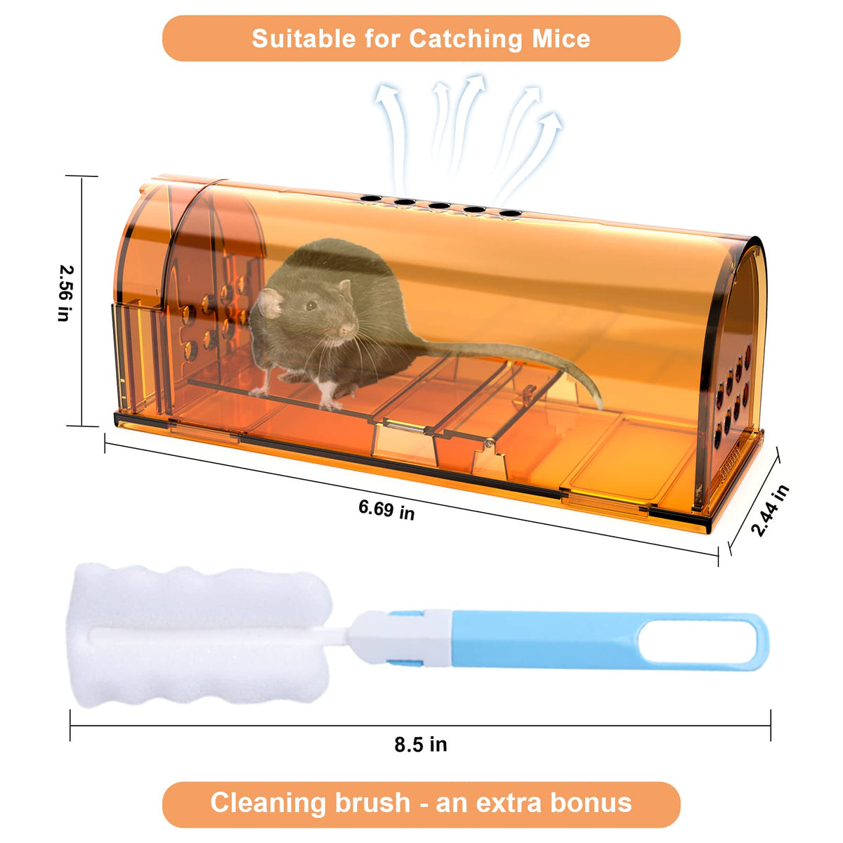 Wanqueen bait compartment highlighted for easy scent attraction and lure.