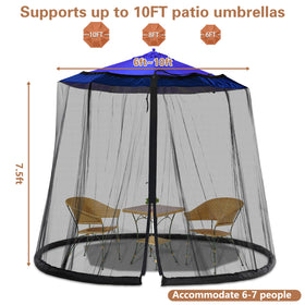 WANRU patio netting ideal for barbecue and family meals under shade.
