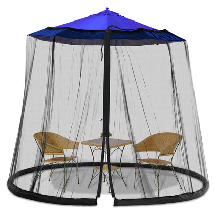 WANRU patio mosquito netting with rope-top installation for quick setup