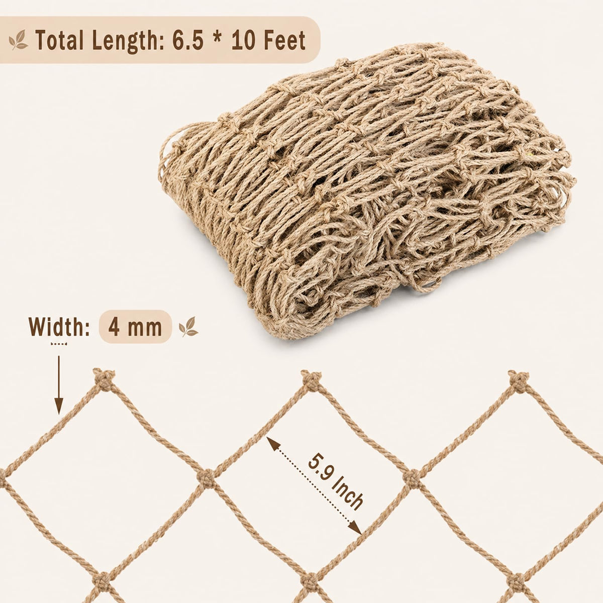 Wanseshyi natural jute fiber texture highlighting eco-friendly garden twine