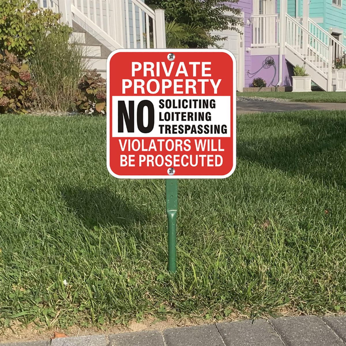 WANSMC reflective aluminum sign boosts visibility for day and night use.