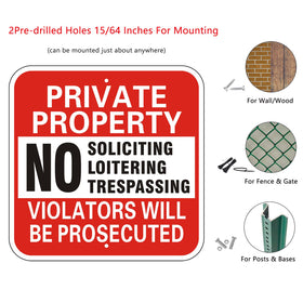WANSMC trespassing sign communicates enforcement while staying durable in any weather.