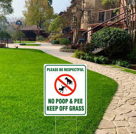 WANSMC wind and rain resistant H stake keeps the sign upright