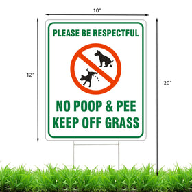 WANSMC double sided yard sign with a sturdy H stake for visibility