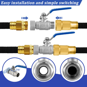 Wantmatch valve with 3/4 GHT thread for broad compatibility.