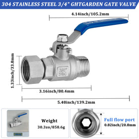 Wantmatch valve with ergonomic long handle for easy grip, even when wet.