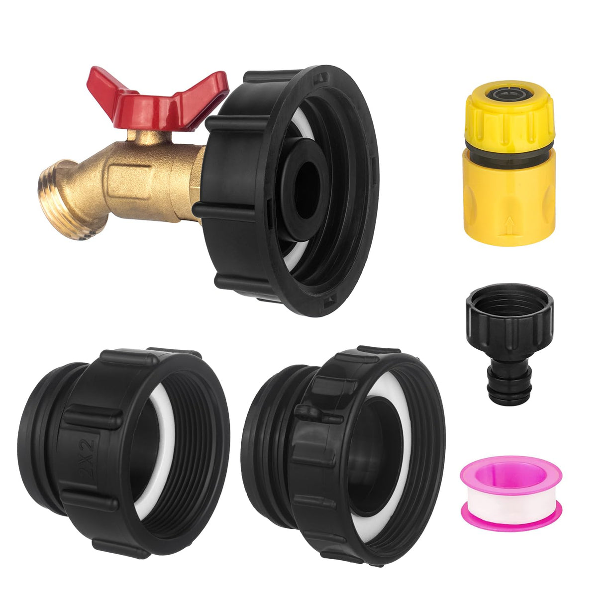 Wantmatch IBC tote hose adapter set enabling quick, versatile fittings for large totes