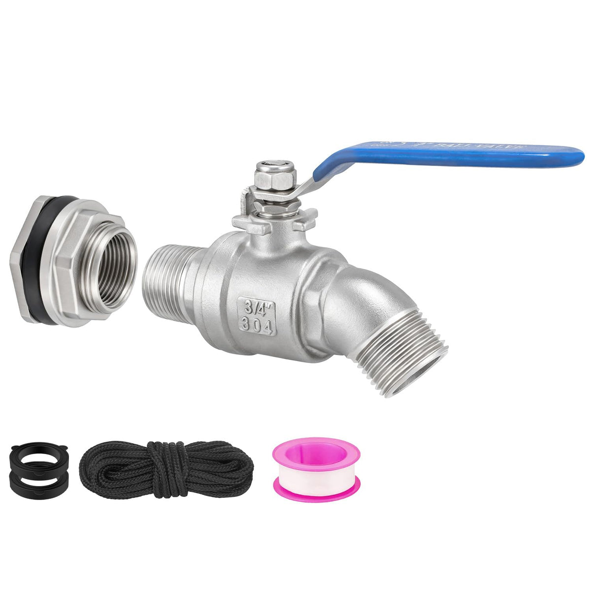 Wantmatch rain barrel spigot kit high flow spigot enables smooth water transfer