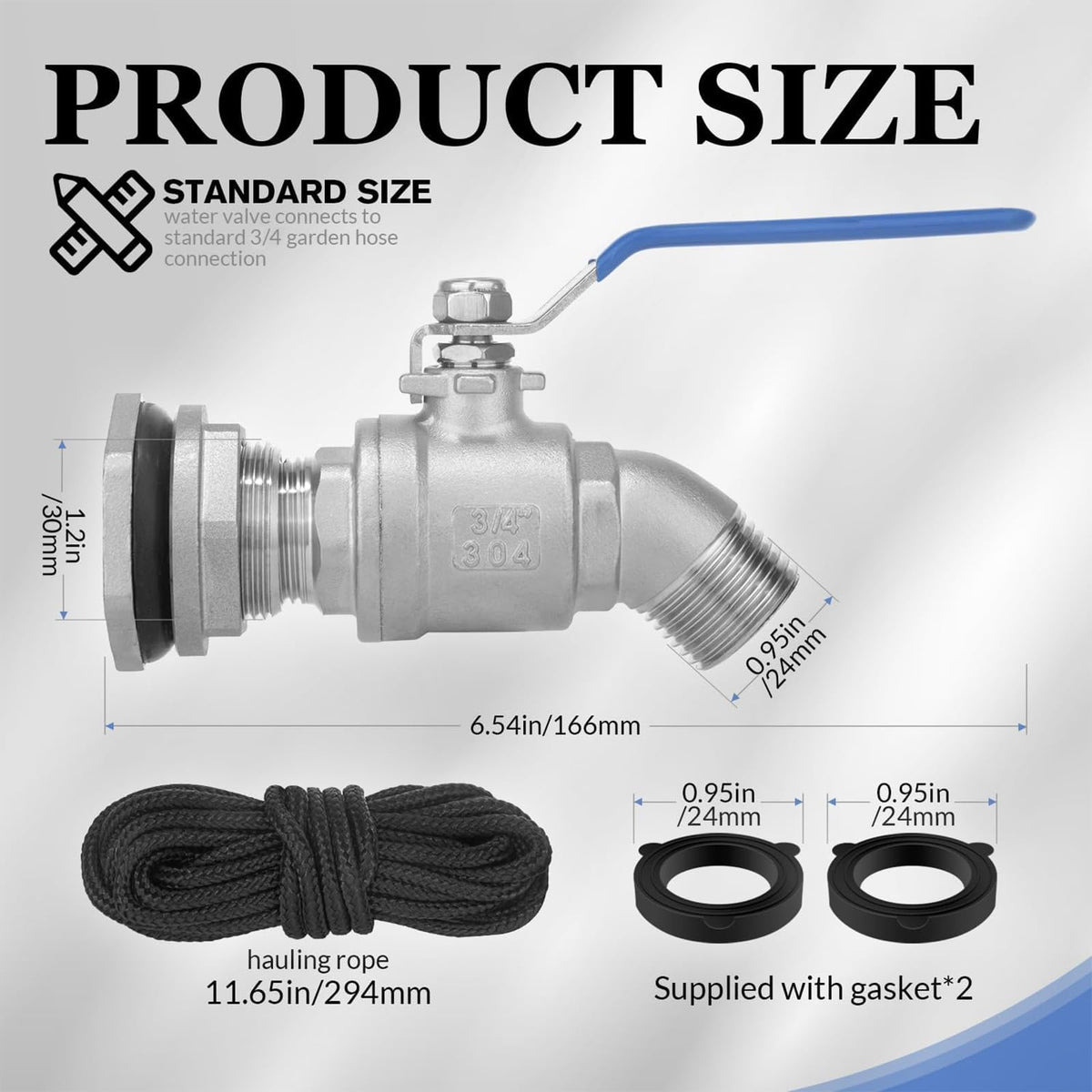 Wantmatch rubber gasket set ensures a watertight seal during connections
