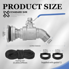 Wantmatch rubber gasket set ensures a watertight seal during connections