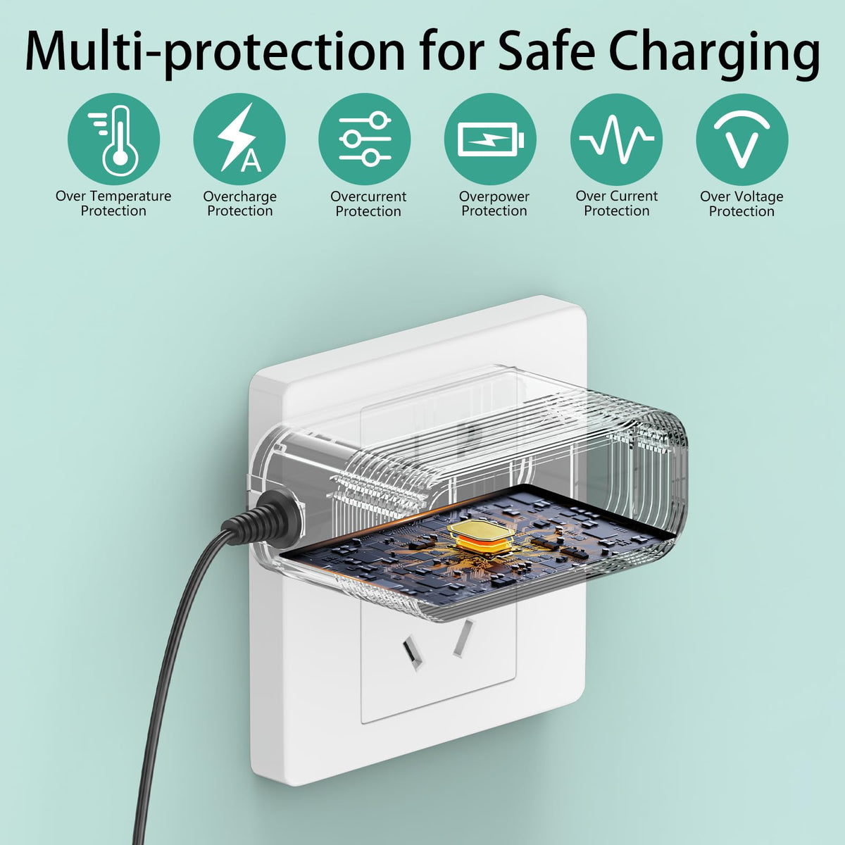 WAPUUPOL 12.6V charger durable casing for long lasting use