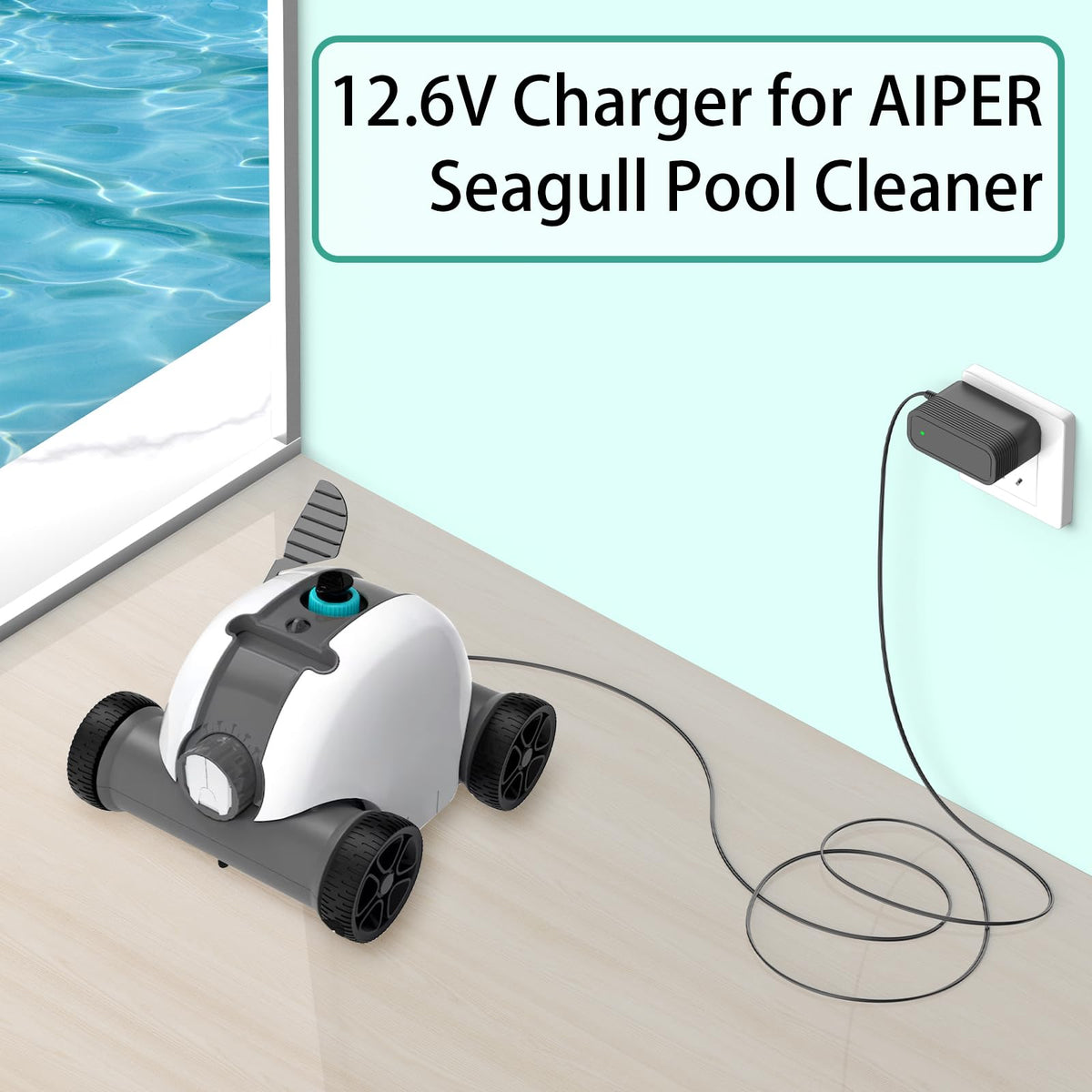 WAPUUPOL 12.6V charger with US plug for worldwide compatibility