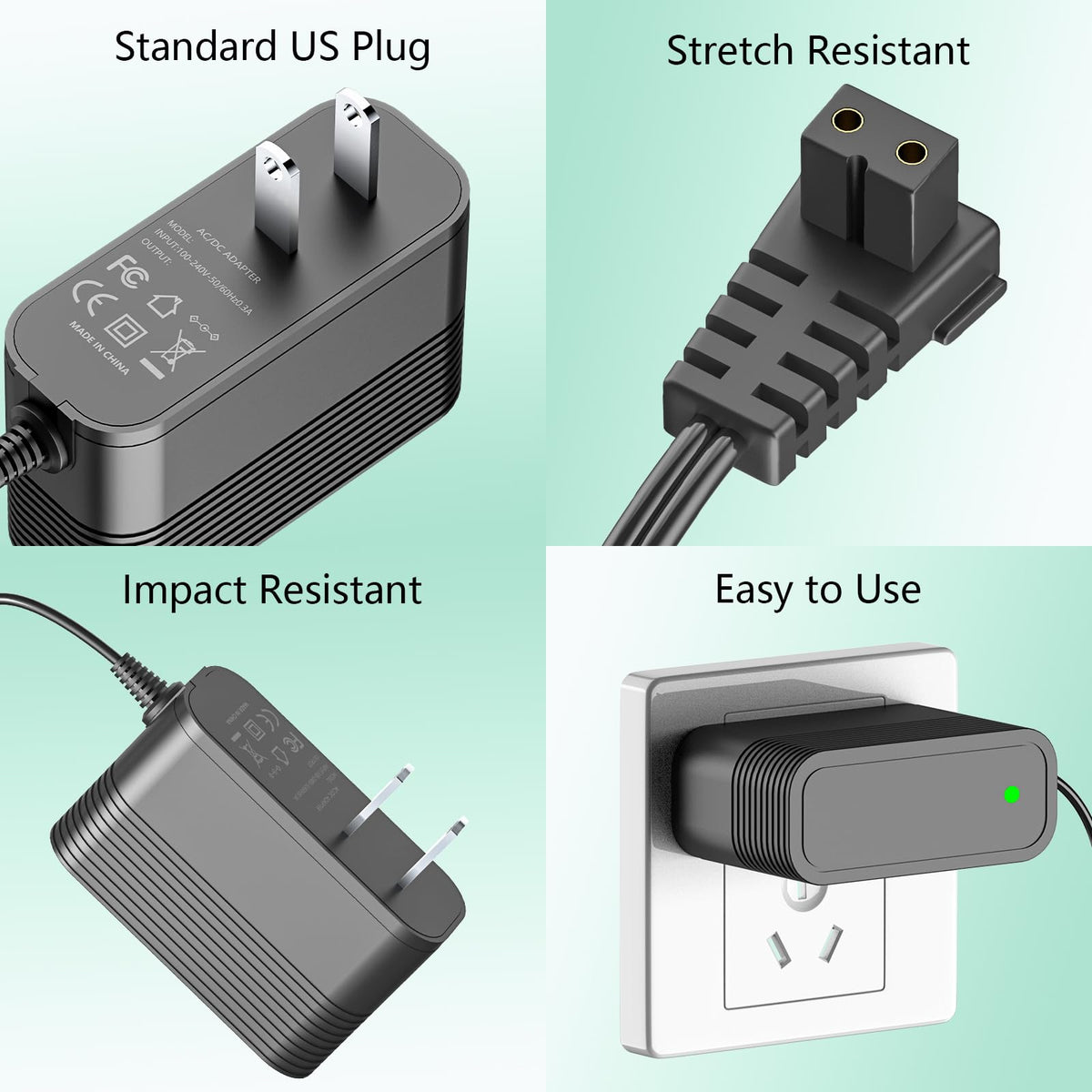 WAPUUPOL charger label elements with clear specs and safety marks