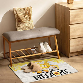 WARDOS Gnome Sunflower Doormat outdoor-use suitable for covered porches and decks