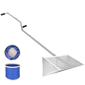 WARELOOR Sea Flea Rake catches shells and shark teeth on the beach