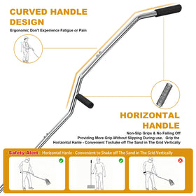 WARELOOR Sea Flea Rake ergonomic curved design enhances leverage and reach
