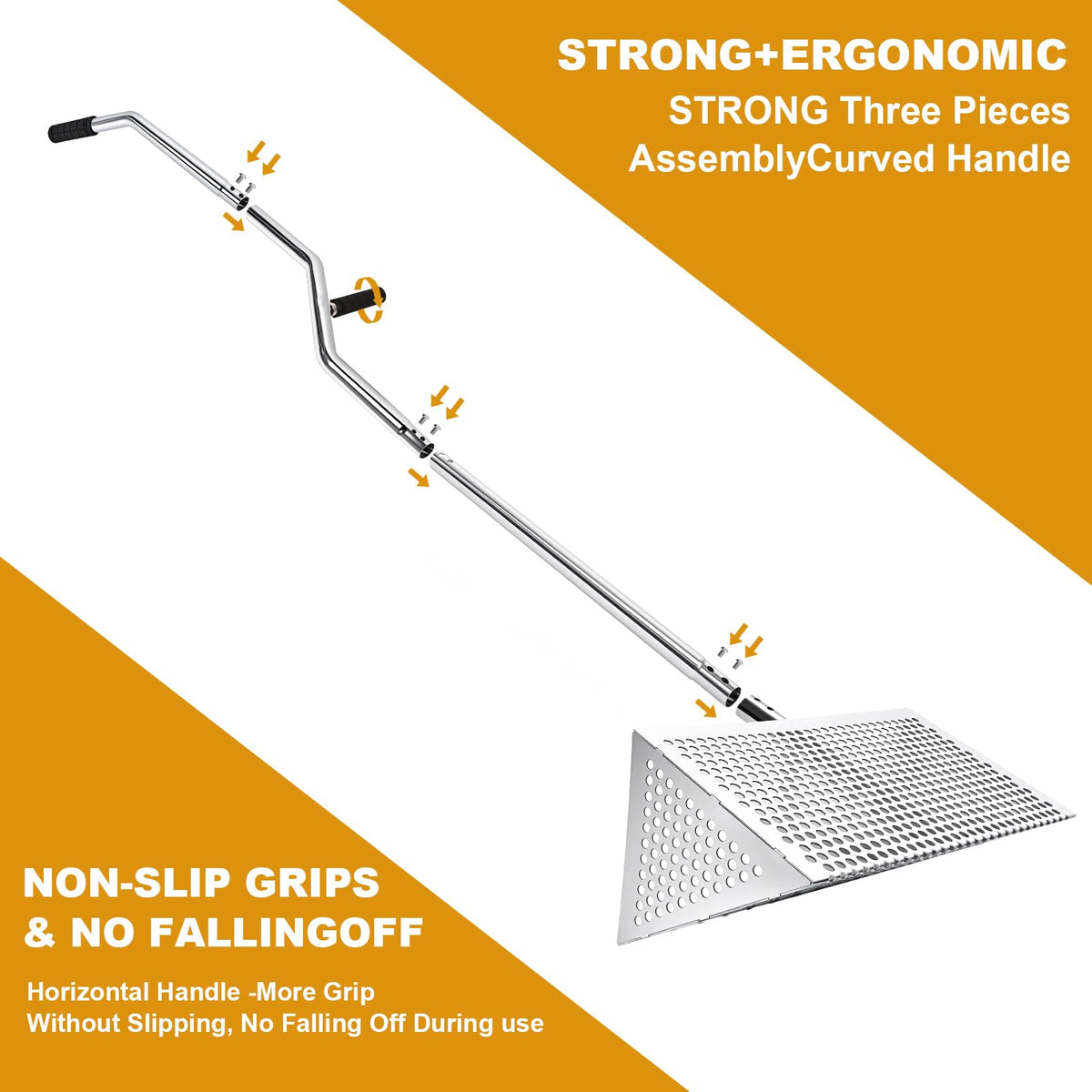 WARELOOR Sea Flea Rake non-slip grip prevents slips and blisters