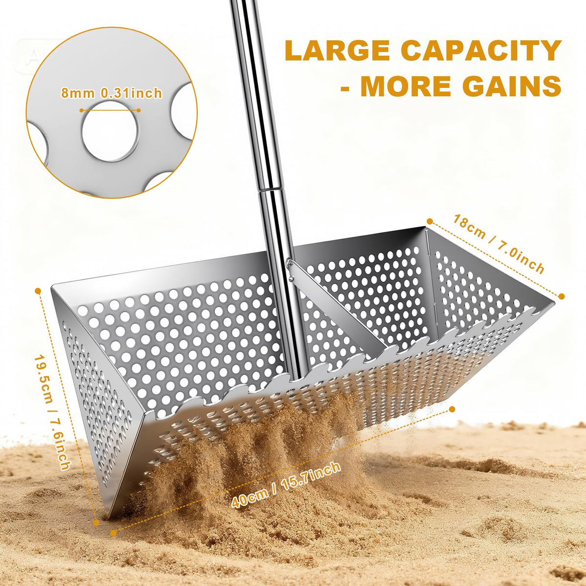 WARELOOR Sea Flea Rake three-piece assembly for sturdy setup