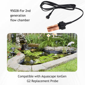 WARMOASIS IonGen G2 replacement probe side detail showing rugged copper contacts