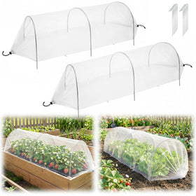 Warmfarm 4ft garden row accelerator cover protects vegetables from pests while fitting standard raised beds.