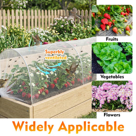 Warmfarm breathable polyester mesh blocks pests yet allows light and air.