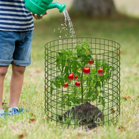 Warmfarm easy-install ground stakes keep protectors secure without tools.