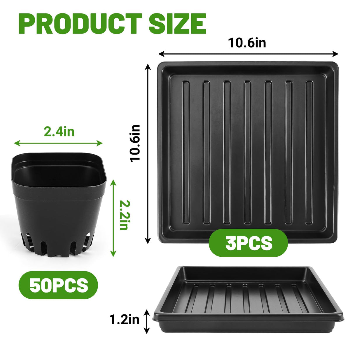 Warmfarm extra nursery pots as spare parts for quick replacements and future projects.